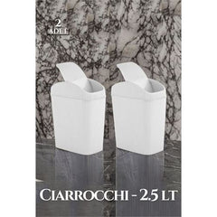 Takaz Global 2.5 Litre Çöp Kovası Ciarrocchi Design 2 li SET