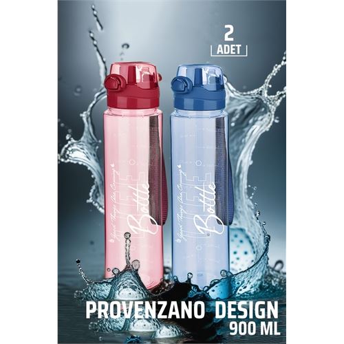 Takaz Global Polikarbon 900 ml Matara 2 li Set Provenzano Design 719069