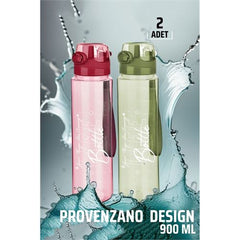 Takaz Global Polikarbon 900 ml Matara 2 li Set Provenzano Design