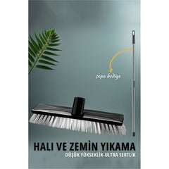 Takaz Global Ultra Sert Zemin ve Halı Yıkama Fırçası Sopalı Set