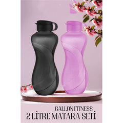 Takaz Global 2 LT Büyük Matara 2 RENK Gallon Fitness