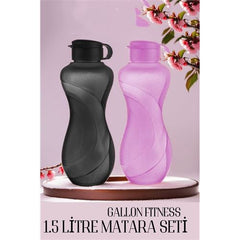 Takaz Global 1.5 LT Büyük Matara 2 RENK Gallon Fitness