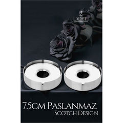 Takaz Global Mini Hazneli Küllük Paslanmaz Çelik 2 li Scotch Design