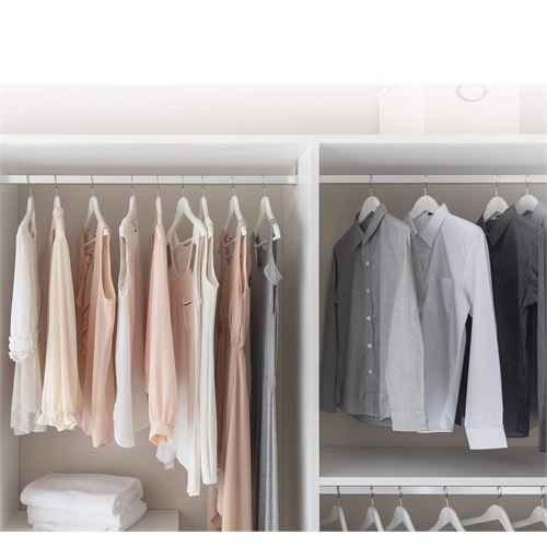 HomeCare Beyaz Ahşap Elbise Askısı 12 ADET Montague Design 719132