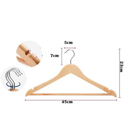 Takaz Global Natural Ahşap Görünüm 12 li Askı Seti Schönbuch Design