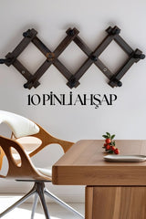 10 Pinli Ahşap Akordiyon Askı Paganelli Design 719402