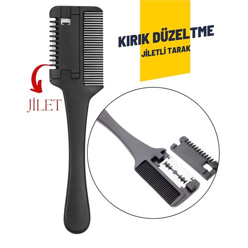 Absolute Kırık Saç Düzletme Jiletli Tarak