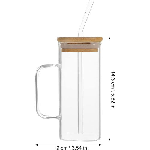 Bambu Kapaklı Kavanoz Bardak 2 ADET 720102