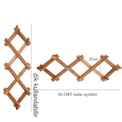 10 Pinli Ahşap Akordiyon Askı Paganelli Design 19403