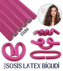 15 mm Sosis Latex Bigudi 10 lu Paket 719268