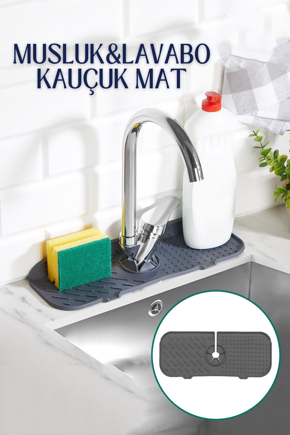 Silikon Lavabo Batarya Matı