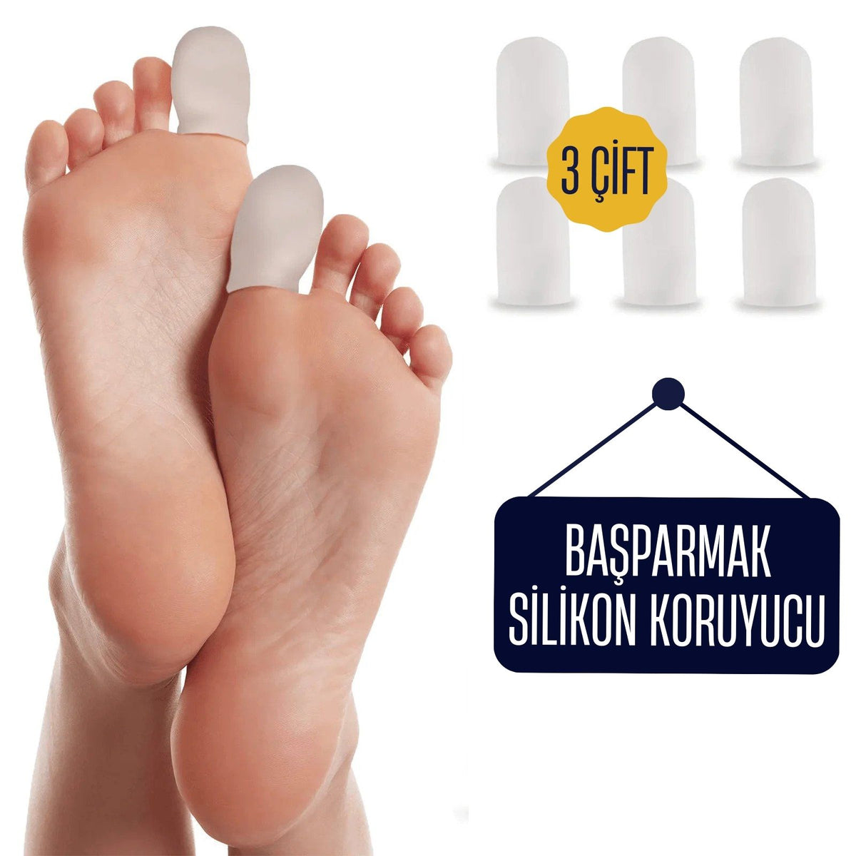 6 ADET Baş Parmak İçin Silikon Koruyucu 711553