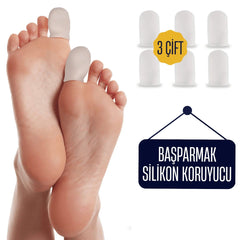 6 ADET Baş Parmak İçin Silikon Koruyucu 711553