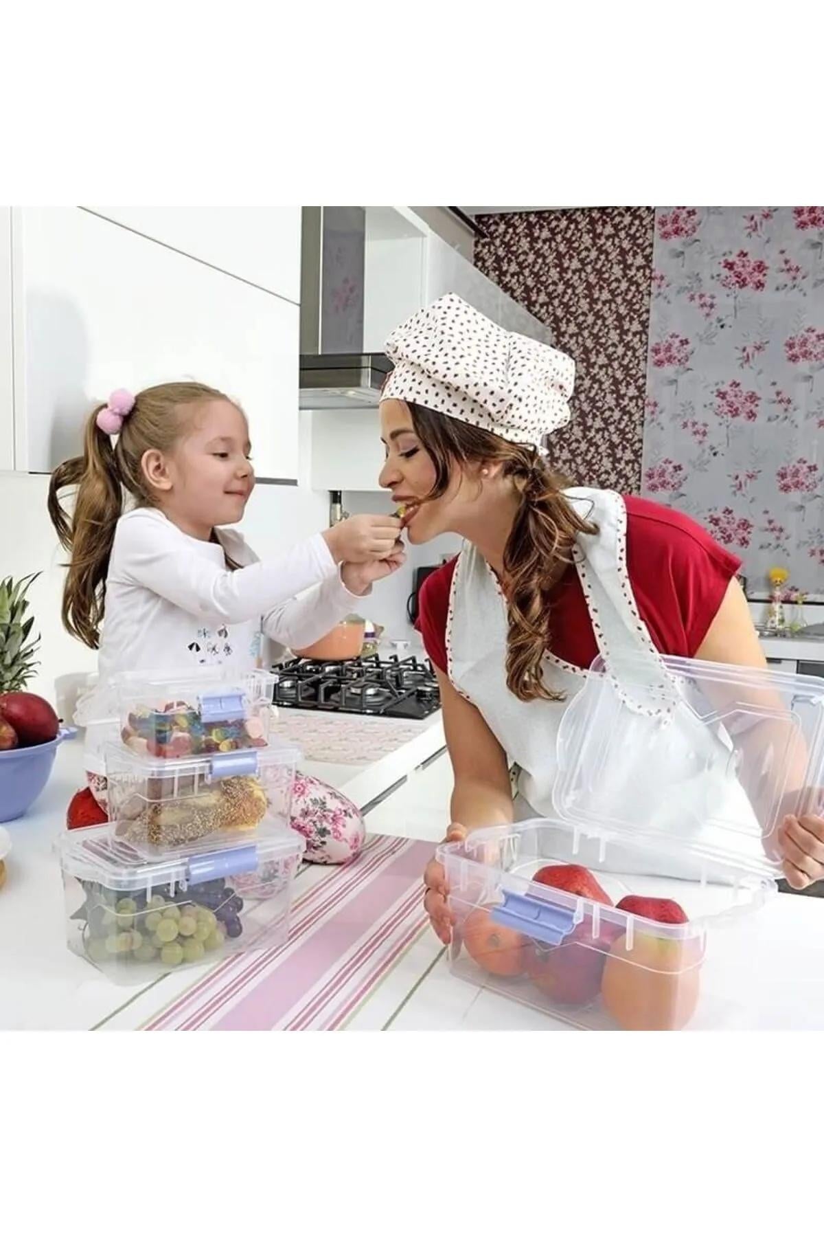 Kilitli Kiler Saklama Kabı 1500 Ml