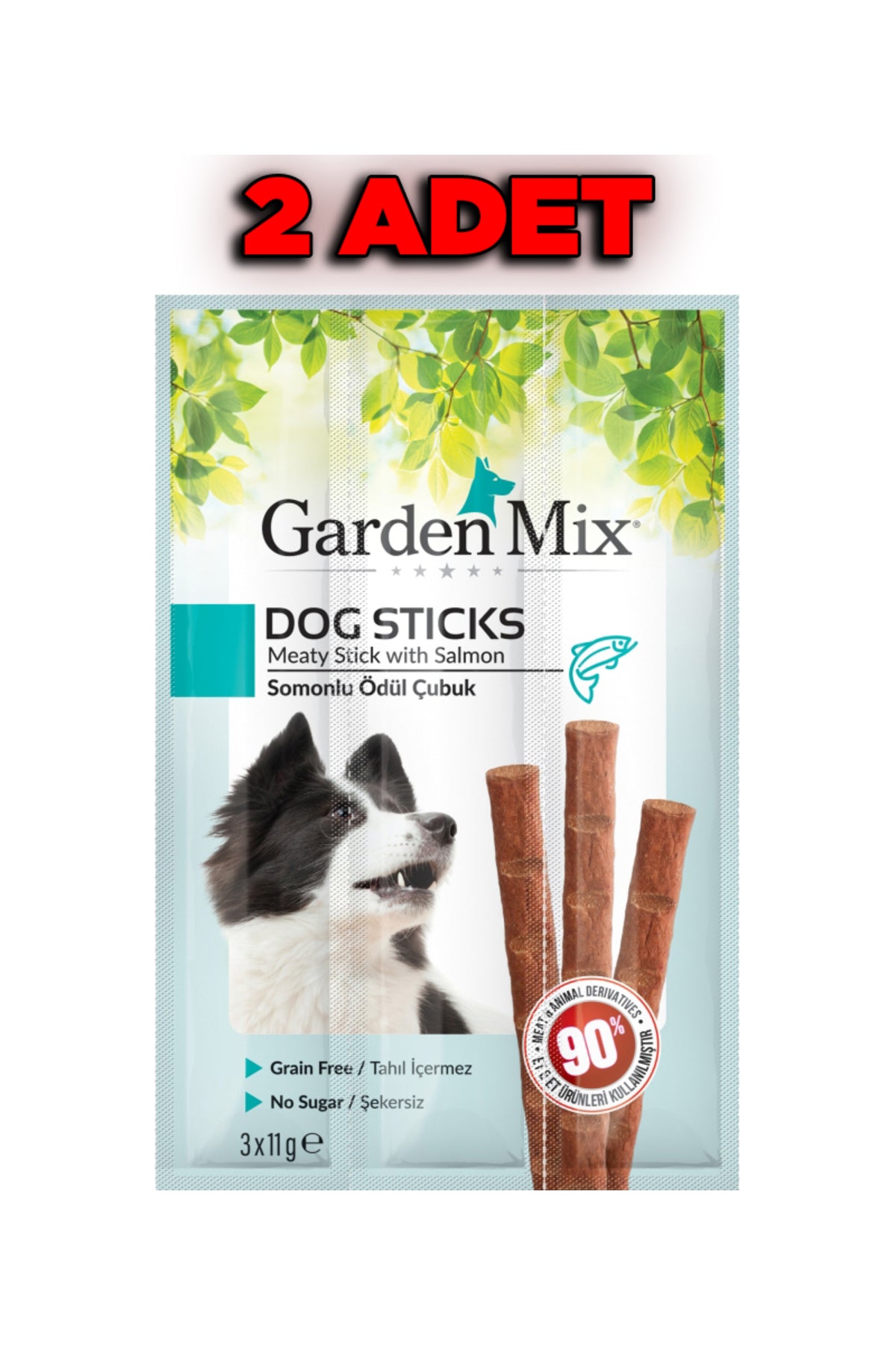 Gardenmix 2'li Somonlu Köpek Stick Ödül Maması 3x11g P150
