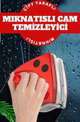 Mıknatıslı Çift Taraflı Cam Temizleyici