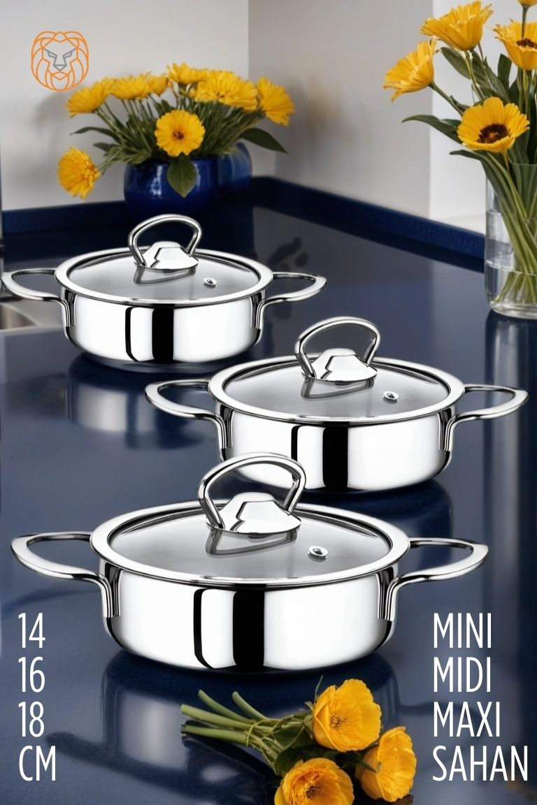 Sahan Tencere Mini Midi Maxi 3 lü SET