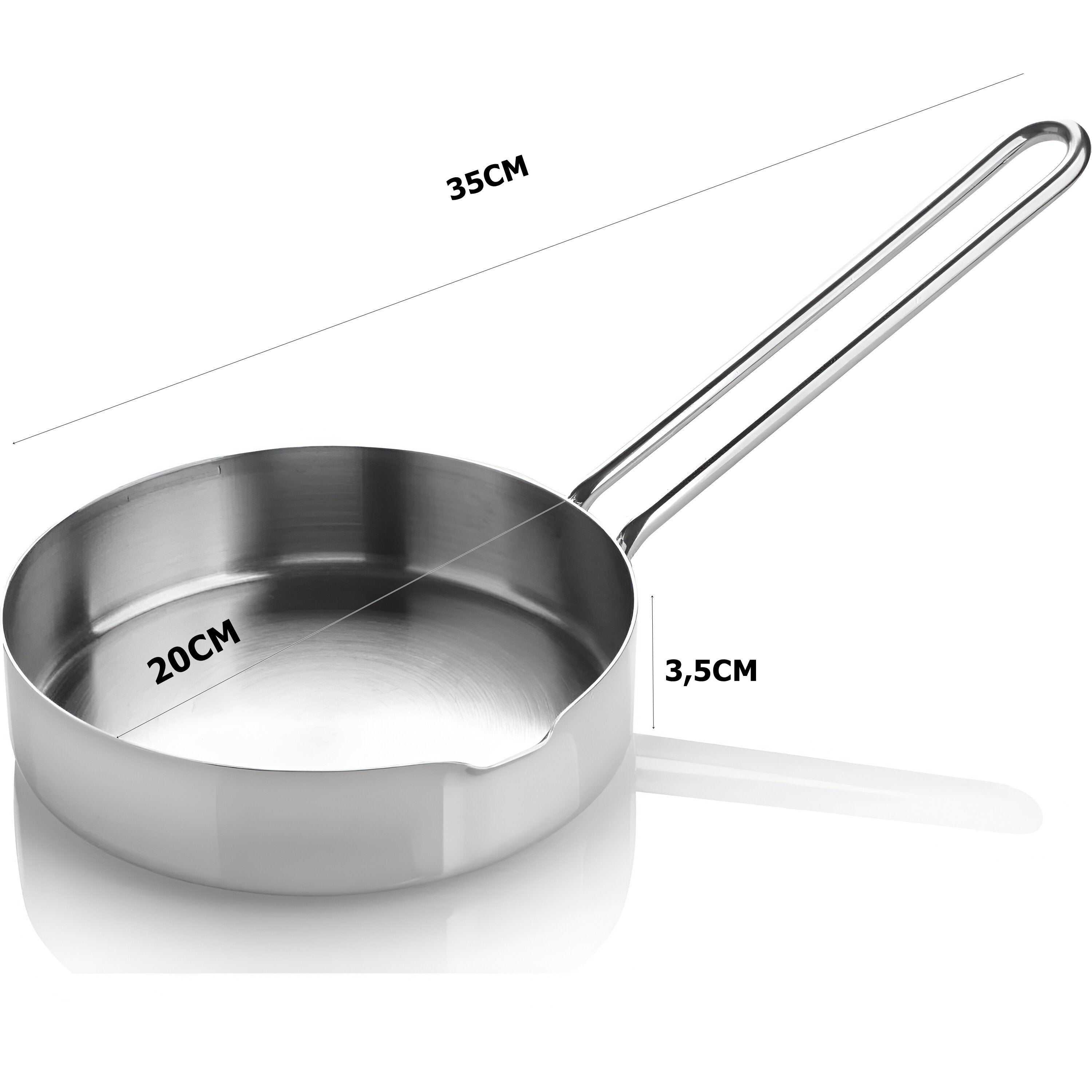 Çelik 20 cm Sos Tavası Martorano Design