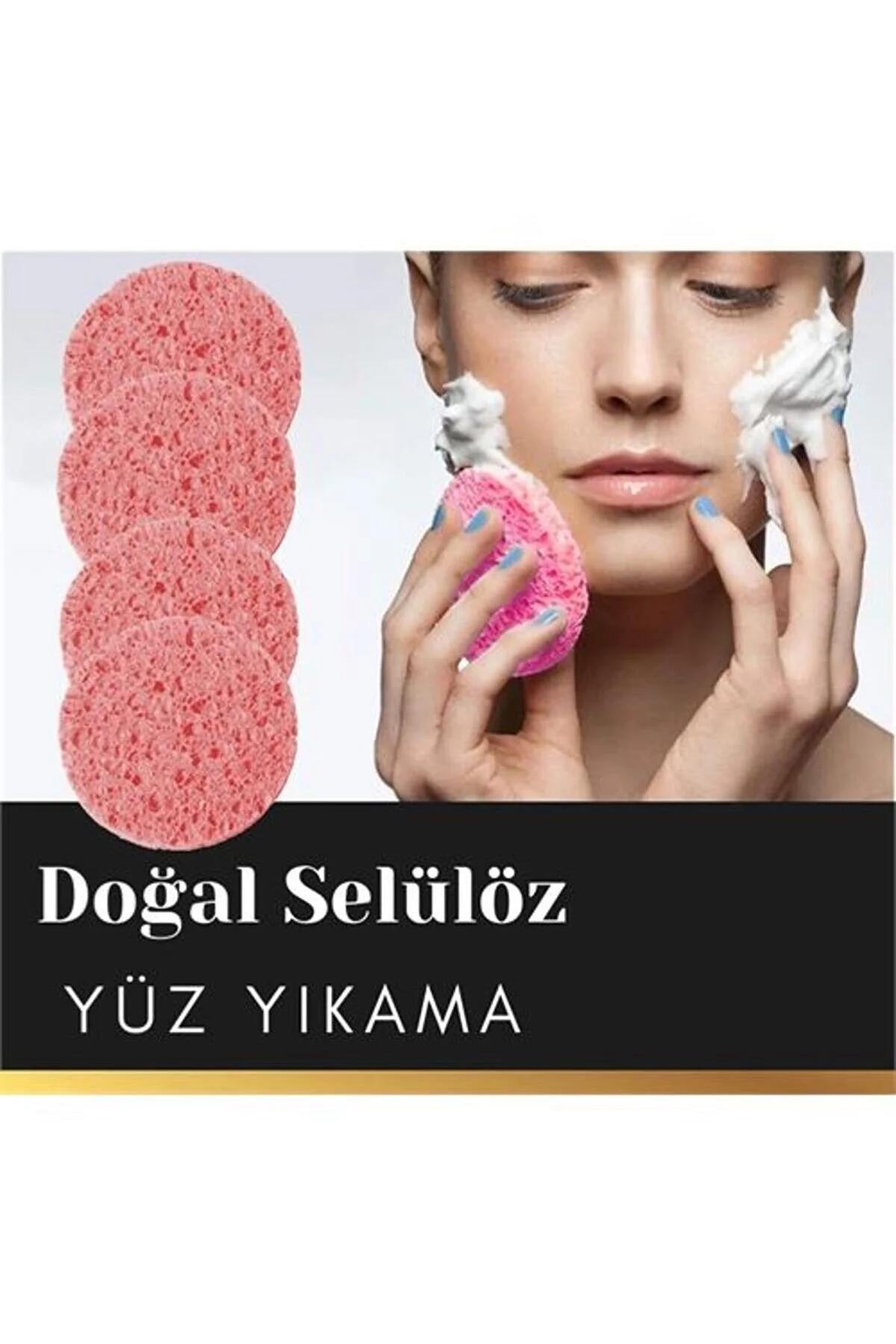 24 ADET DOĞAL SELÜLOZ YÜZ YIKAMA SÜNGERİ