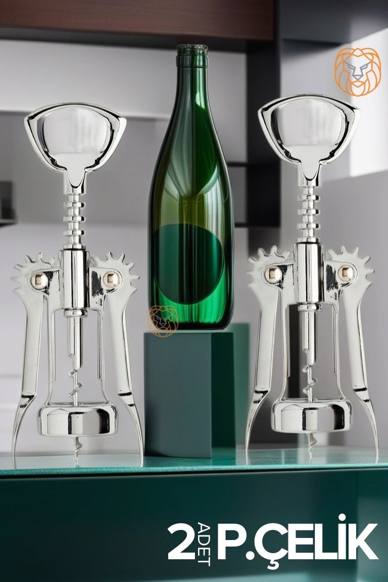 Tirbuşon ve Şişe Açacağı 2 li SET Shelton Design