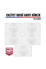 30 ADET Paket Ehliyet ve Kimlk Kart Koruyucu