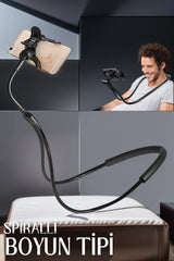 Boyun Telefon Tutucu 70 Cm Spralli 360 Derece Manganiello Design