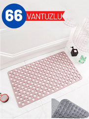 Banyo Duş Kaydırmaz Paspas PUDRA 66 Vantuzlu Karree Design 716667