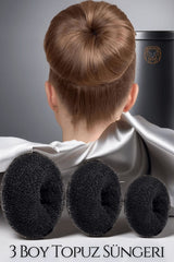 Siyah Saç Topuz Süngeri 3 Boy Forero Design 719269