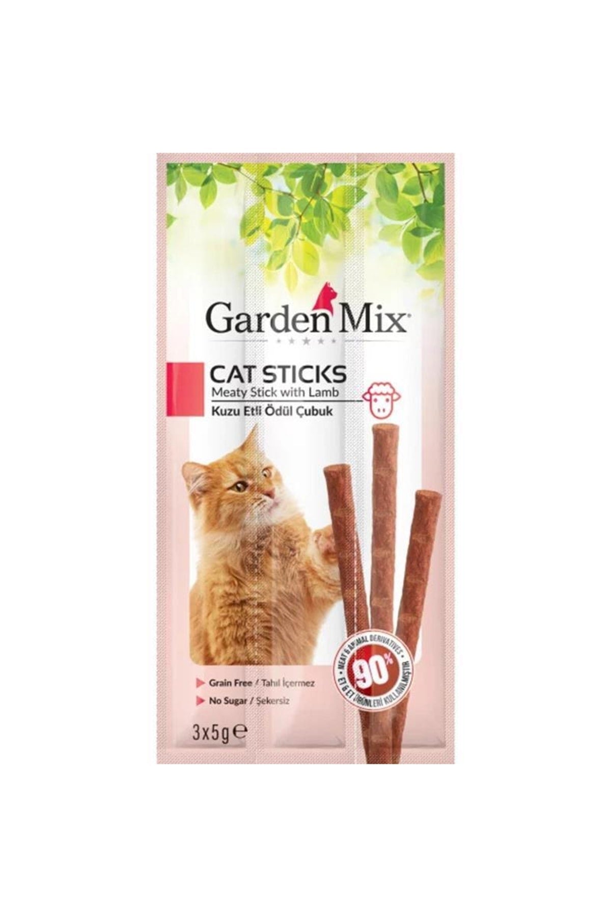 Gardenmix Garden Mix Kuzu Etli Tahılsız Kedi Ödül Çubuğu 15gr(3'lü) TYC00561138629
