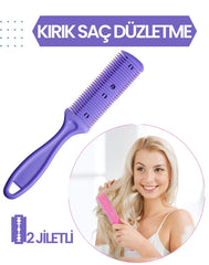 2 Jiletli Kırık Saç Düzeltme İnceltme Tarağı 716867