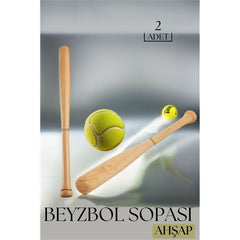 Takaz Global Ahşap Beyzbol Sopa 2 li Set