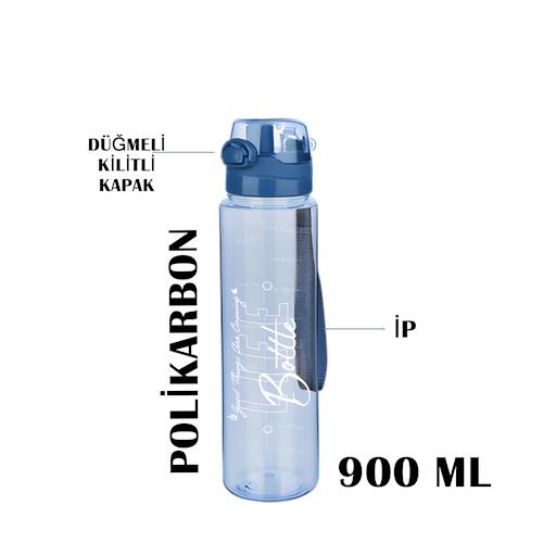 Takaz Global Polikarbon 900 ml Matara 2 li Set Provenzano Design 719069