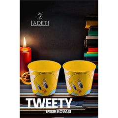 Takaz Global Tweety Patlamış Mısır Popcorn Kovası 2 li SET